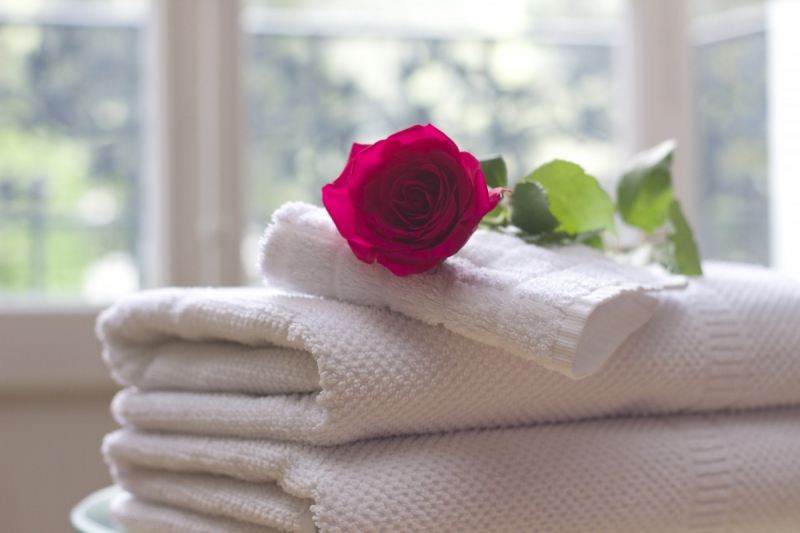 chambre-hote-ROUGIERS-min_towel_rose_clean_care_salon_spa_white_bath-731641